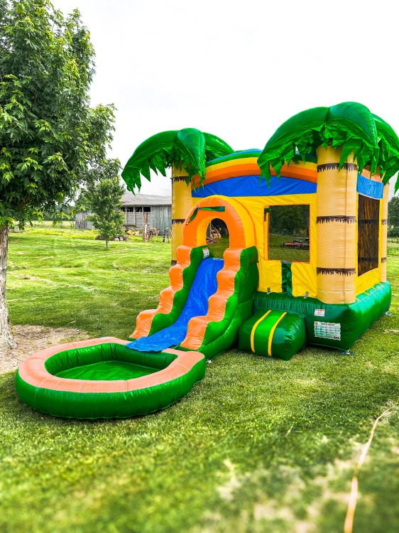 Tropical Breeze Bounce House Wet or Dry